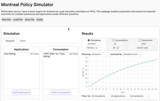 Animated GIF of modifying the first substance