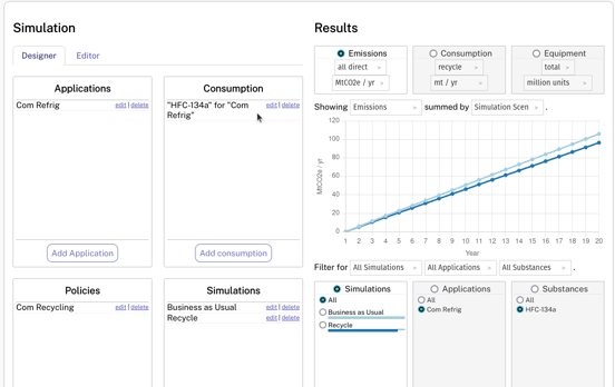Animated GIF of adding the second substance