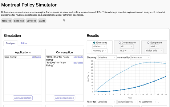 Animated GIF of opening the code editor